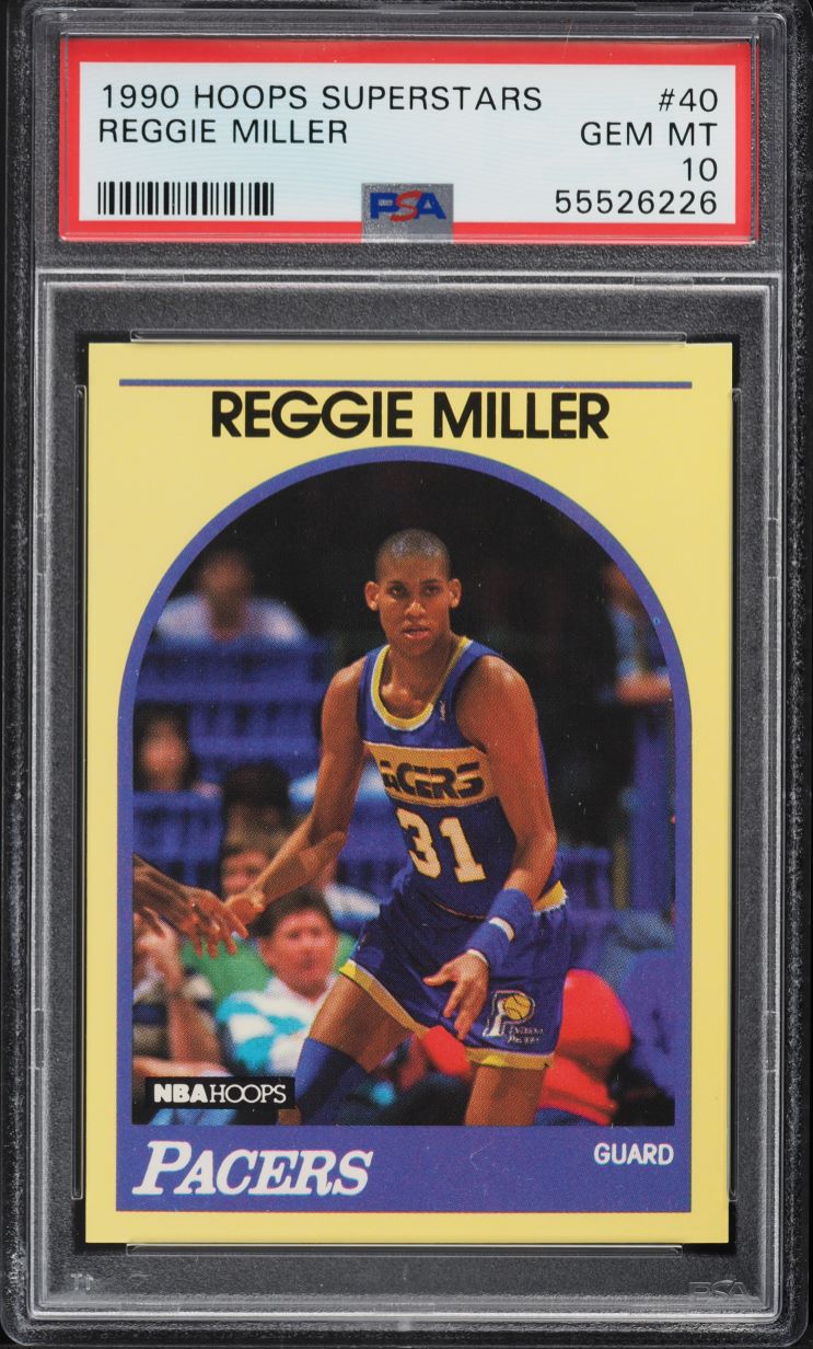 1990 Hoops Superstars Reggie Miller #40 PSA 10 GEM MINT