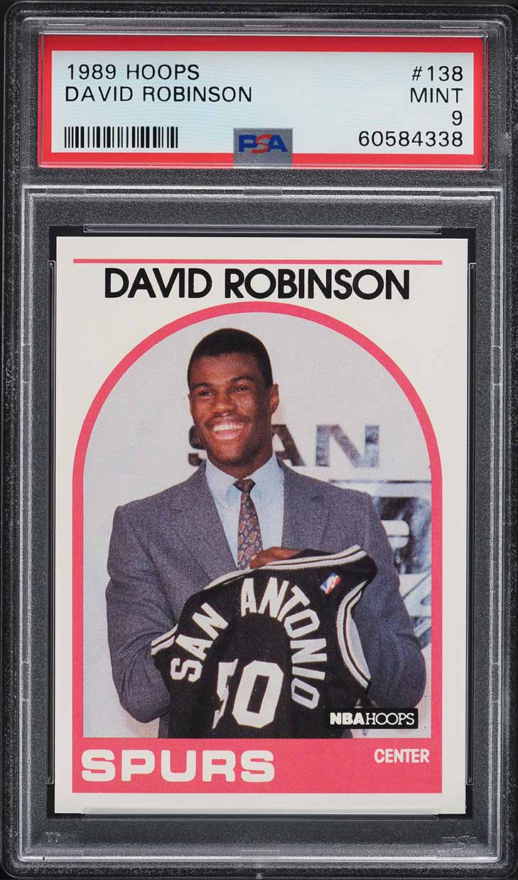 1989 Hoops David Robinson ROOKIE #138 PSA 9 MINT
