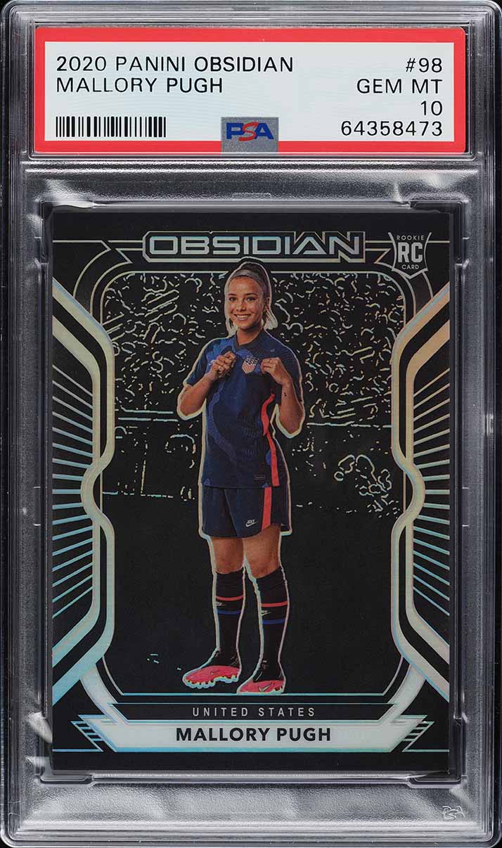 2020 Panini Obsidian Mallory Pugh ROOKIE /195 #98 PSA 10 GEM MINT