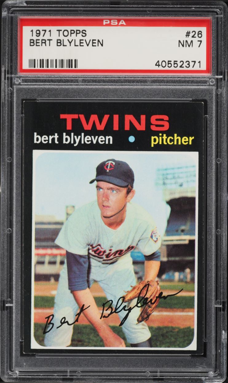 1971 Topps Bert Blyleven ROOKIE #26 PSA 7 NRMT