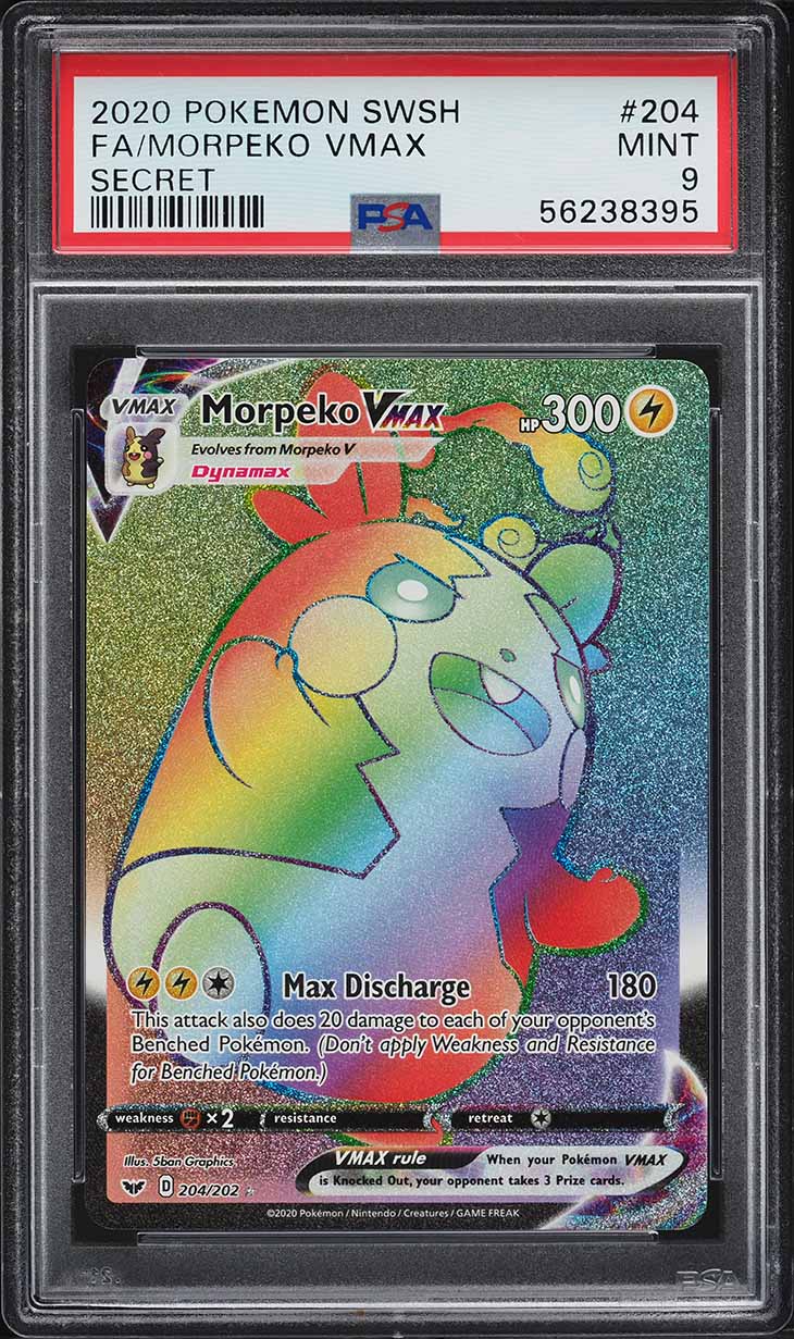 2020 Pokemon Sword & Shield Hyper Rare Morpeko VMAX #204 PSA 9 MINT on Fanatics Collect 2020 Pokemon Sword & Shield Hyper Rare Morpeko VMAX #204 PSA 9 MINT on Fanatics Collect