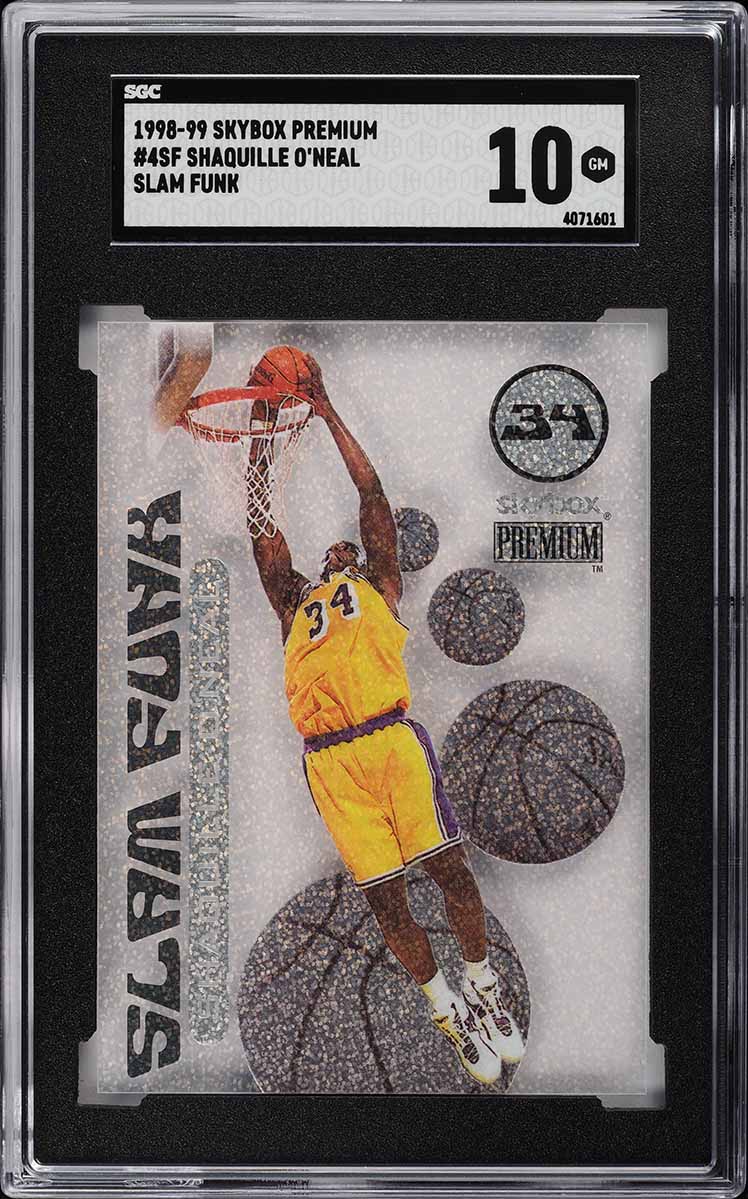 1998 Skybox Premium Slam Funk Shaquille O'Neal #4SF SGC 10 GEM MINT