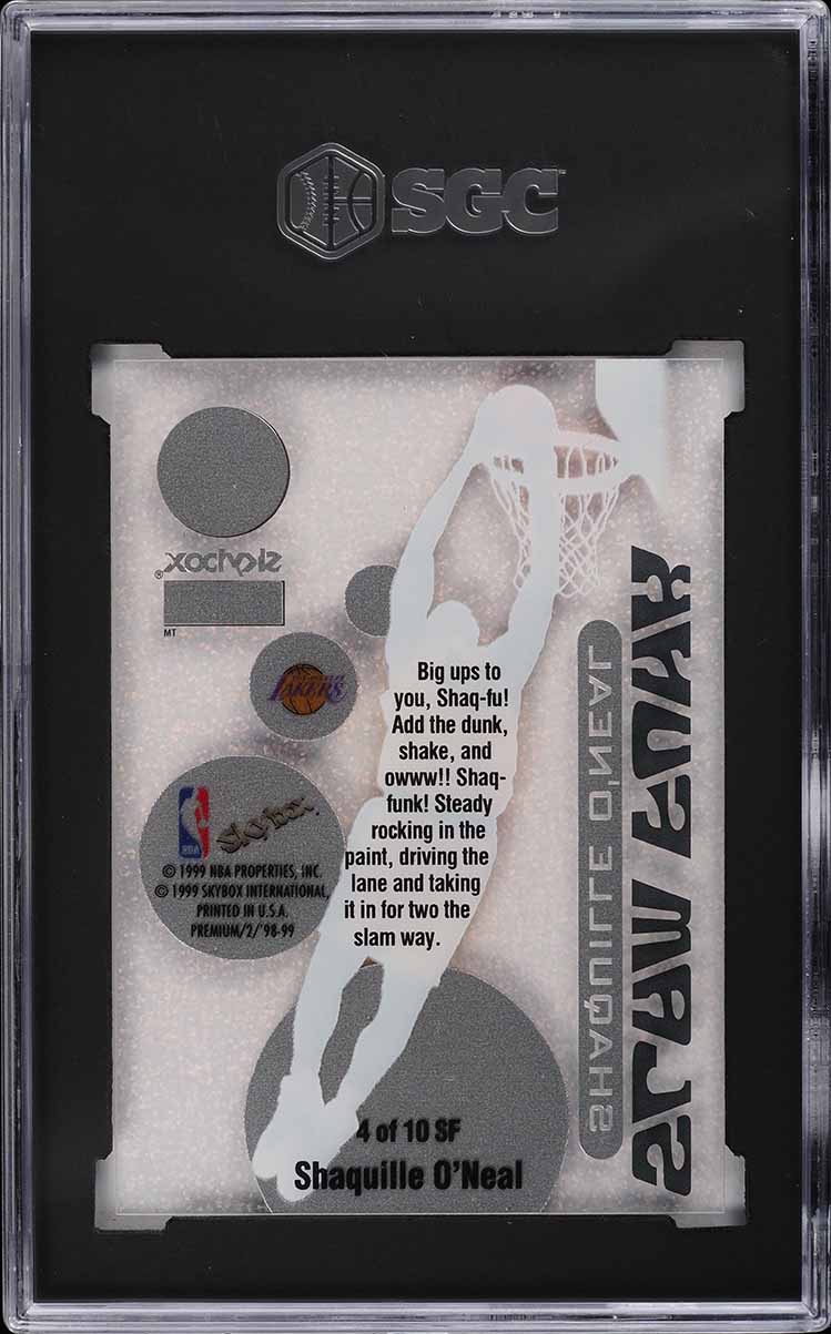 1998 Skybox Premium Slam Funk Shaquille O'Neal #4SF SGC 10 GEM MINT