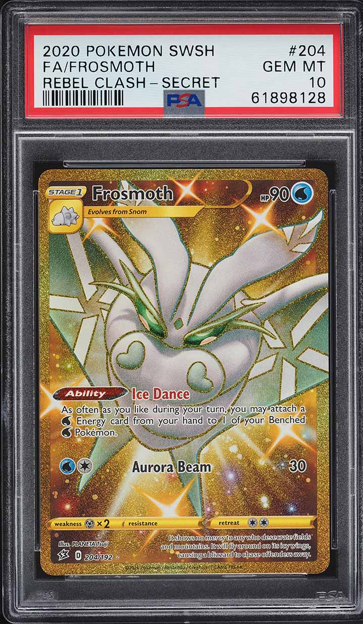 2020 Pokemon Sword & Shield Rebel Clash Secret Frosmoth #204 PSA 10 GEM  MINT on Fanatics Collect