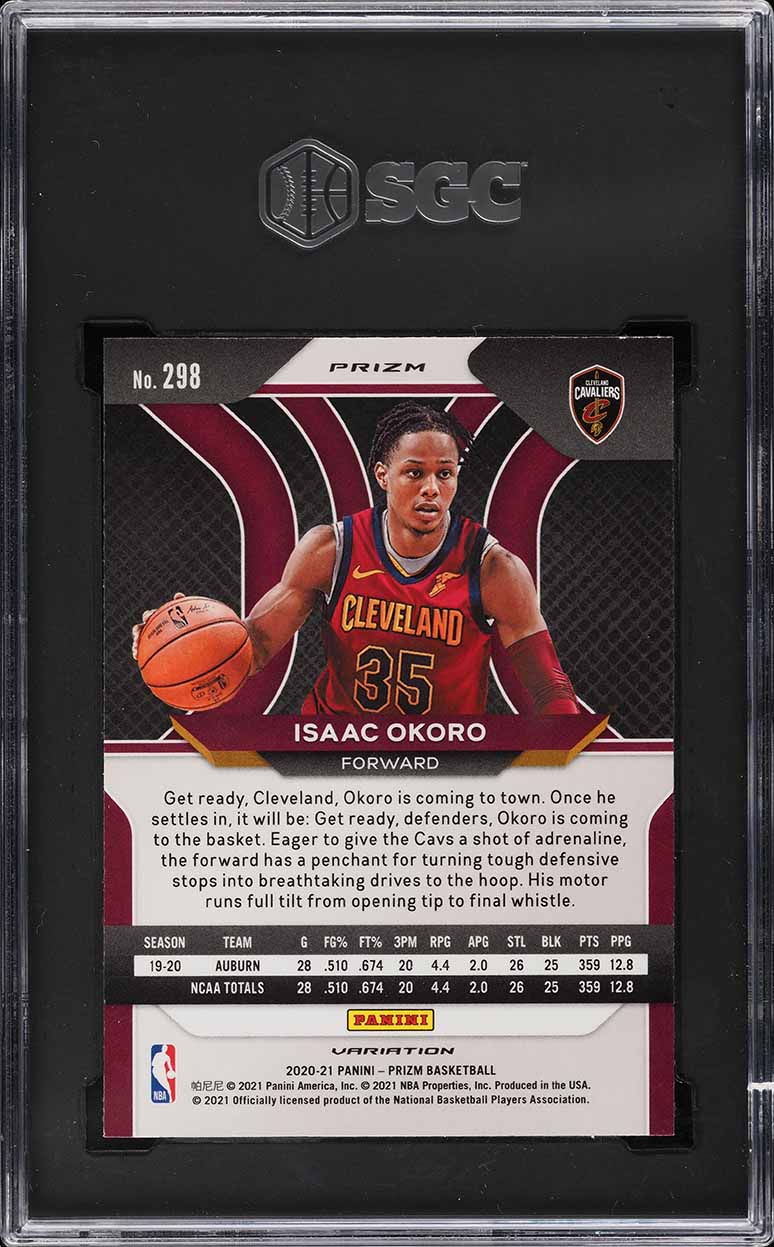 2020 Panini Prizm Fast Break Prizms Variation Isaac Okoro ROOKIE