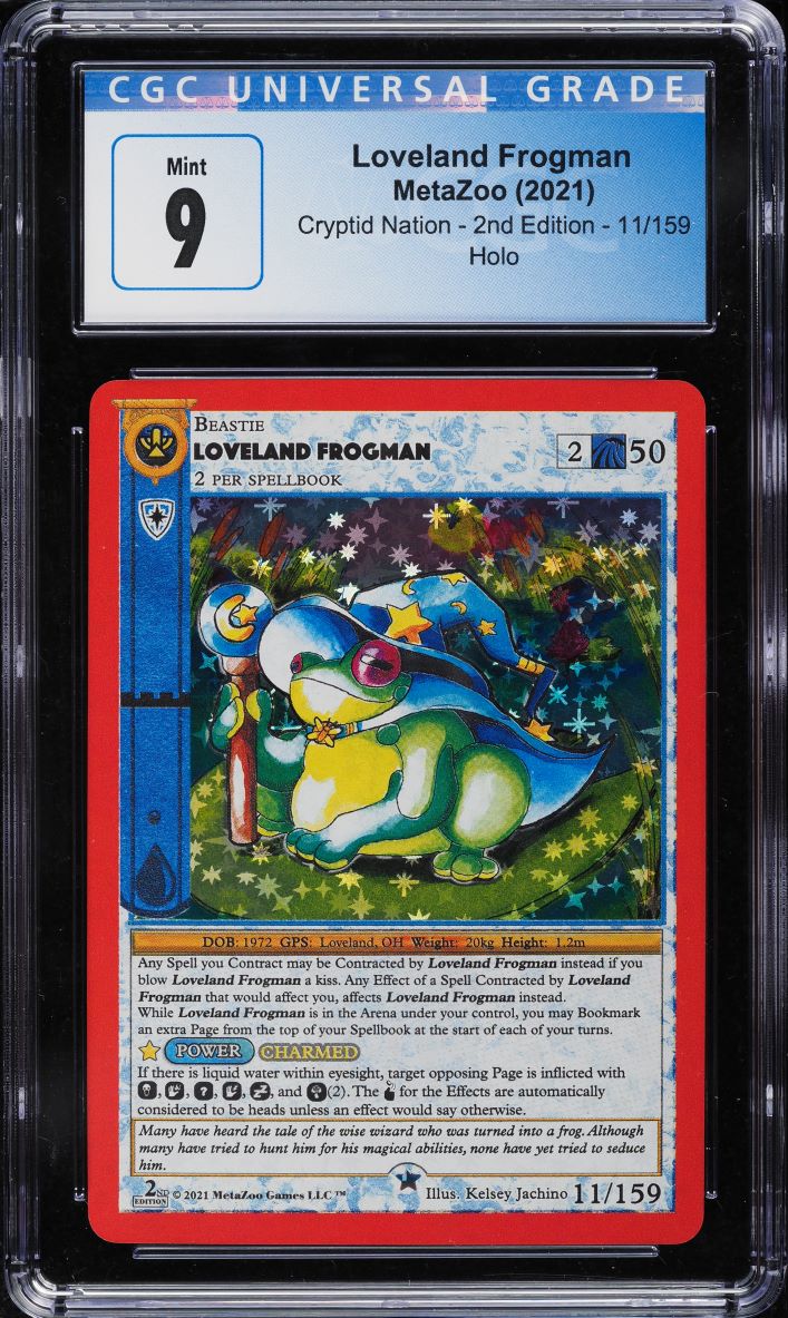 2021 MetaZoo Cryptid Nation 2nd Edition Holo Loveland Frogman #11