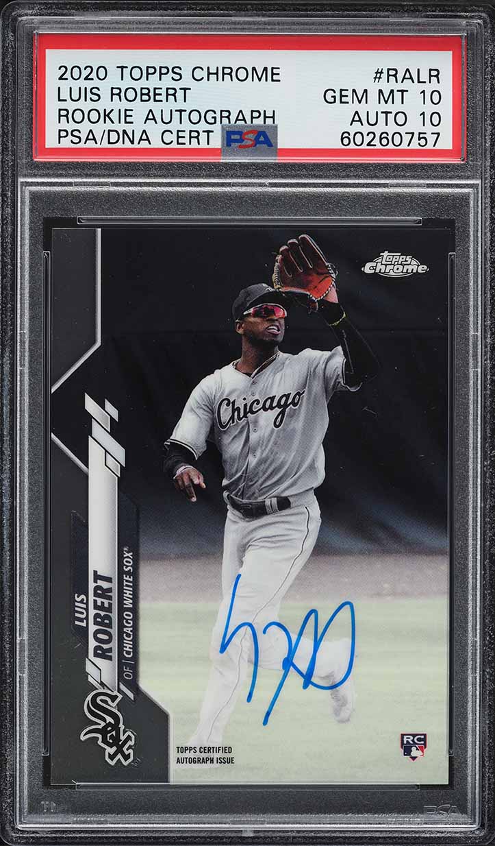 2020 Topps Chrome Luis Robert ROOKIE #60 PSA 10 GEM MINT on