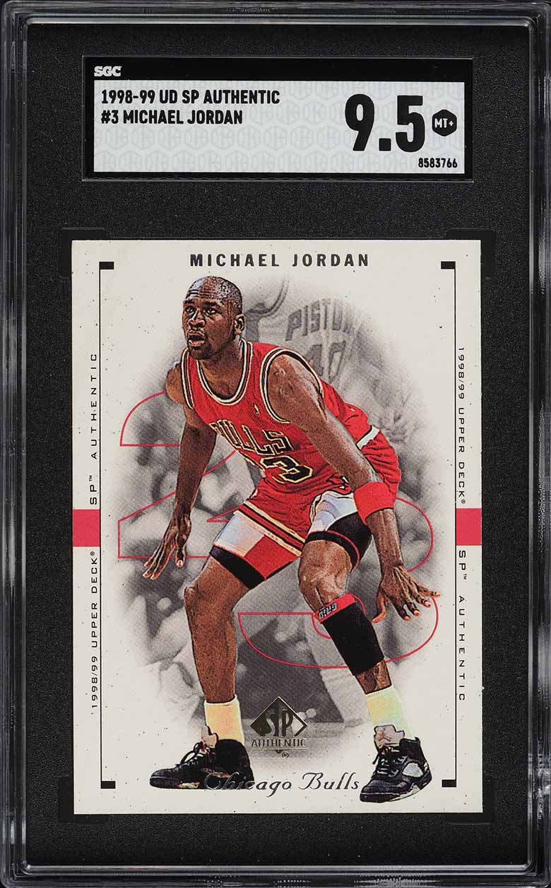 1998 SP Authentic Michael Jordan #3 SGC 9.5 MINT+