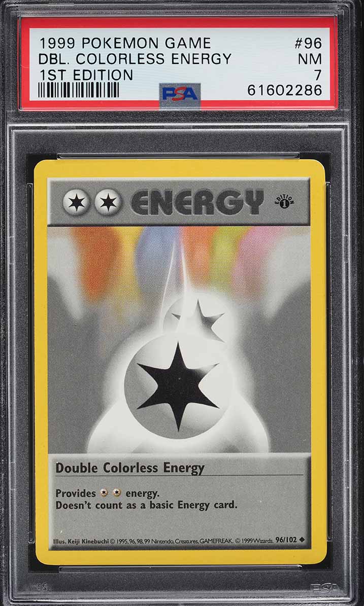 1999 Pokemon Base Set Shadowless 1st Edition Double Colorless