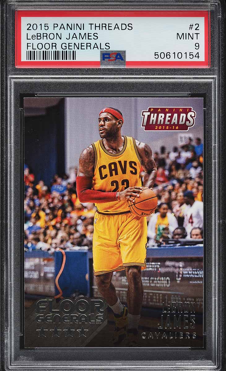 2015 Panini Threads Floor Generals LeBron James #2 PSA 9 MINT