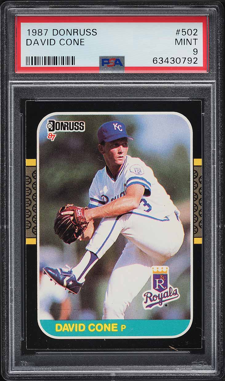 1987 Donruss David Cone ROOKIE #502 PSA 9 MINT