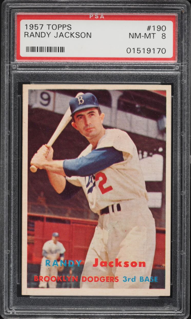 1957 Topps Randy Jackson #190 PSA 8 NM-MT
