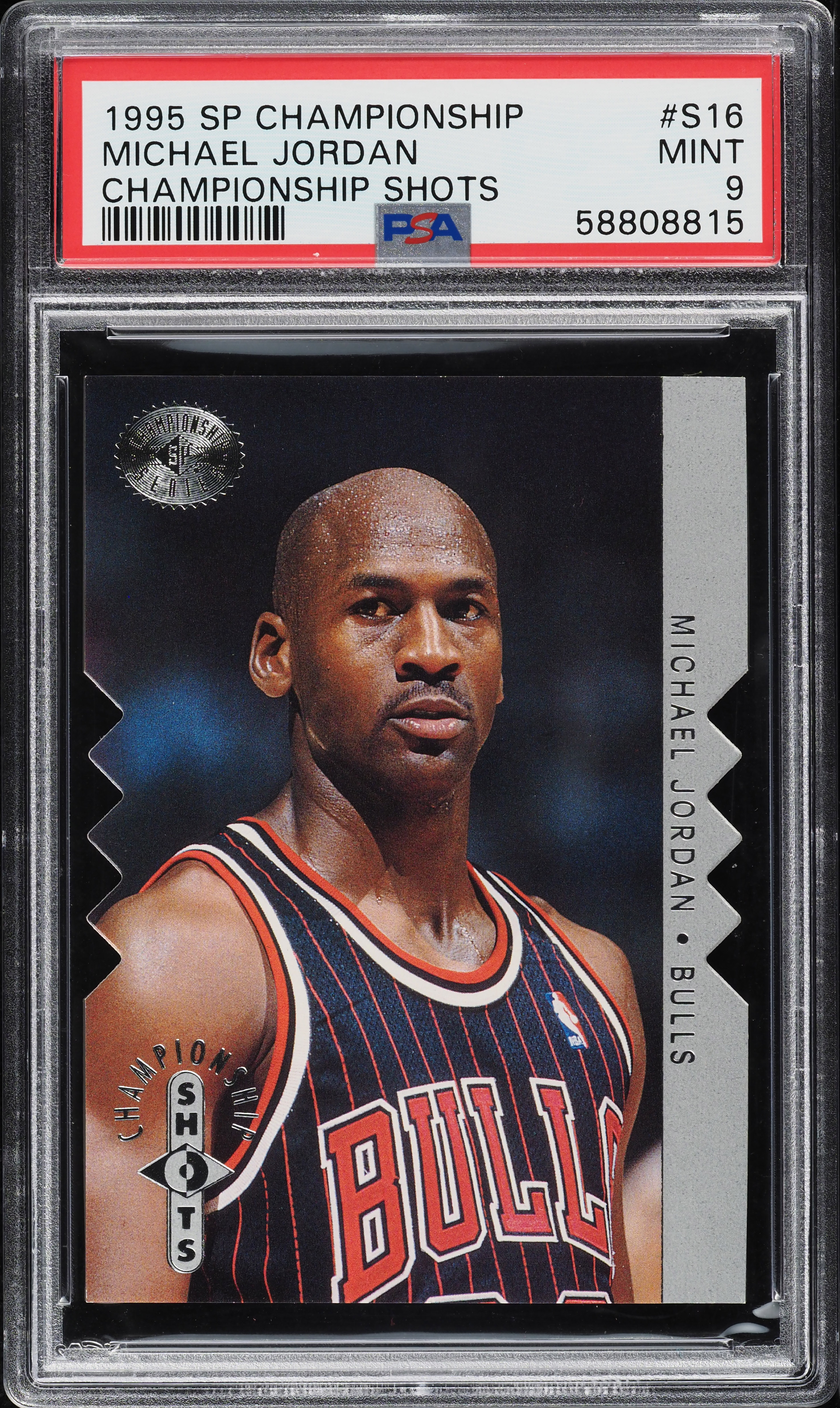 スポーツ選手 Michael Jordan SP PSA 9 1995 SP Championship Shots Die-Cut Michael Jordan #S16 PSA 9 MINT