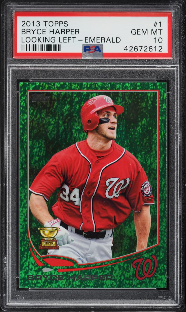 2013 Topps Emerald Bryce Harper #1 PSA 10 GEM MINT