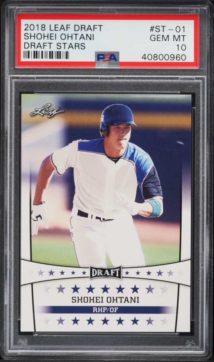 2018 Leaf Draft Stars Shohei Ohtani ROOKIE #ST-01 PSA 10 GEM MINT