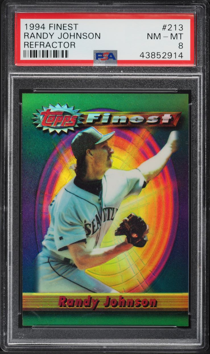 1994 Finest Refractor Randy Johnson #213 PSA 8 NM-MT