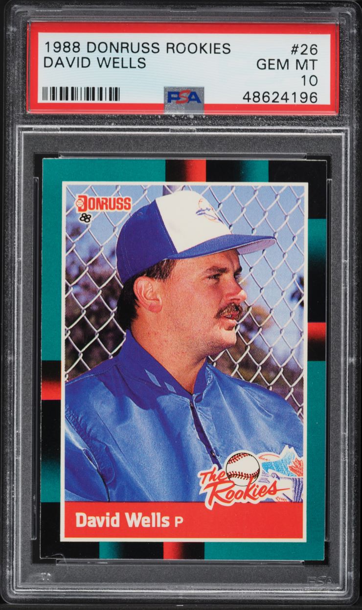 1988 Donruss The Rookies David Wells ROOKIE #26 PSA 10 GEM MINT