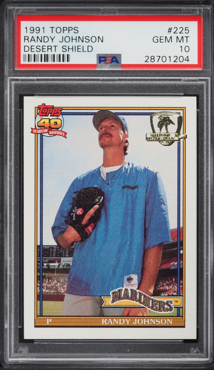 1991 Topps Desert Shield Randy Johnson #225 PSA 10 GEM MINT