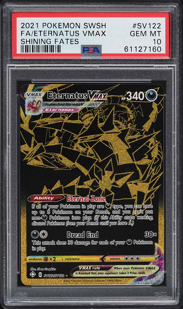 2021 Pokemon Sword & Shield Shining Fates Eternatus VMAX #SV122 PSA 10 GEM  MINT on Fanatics Collect