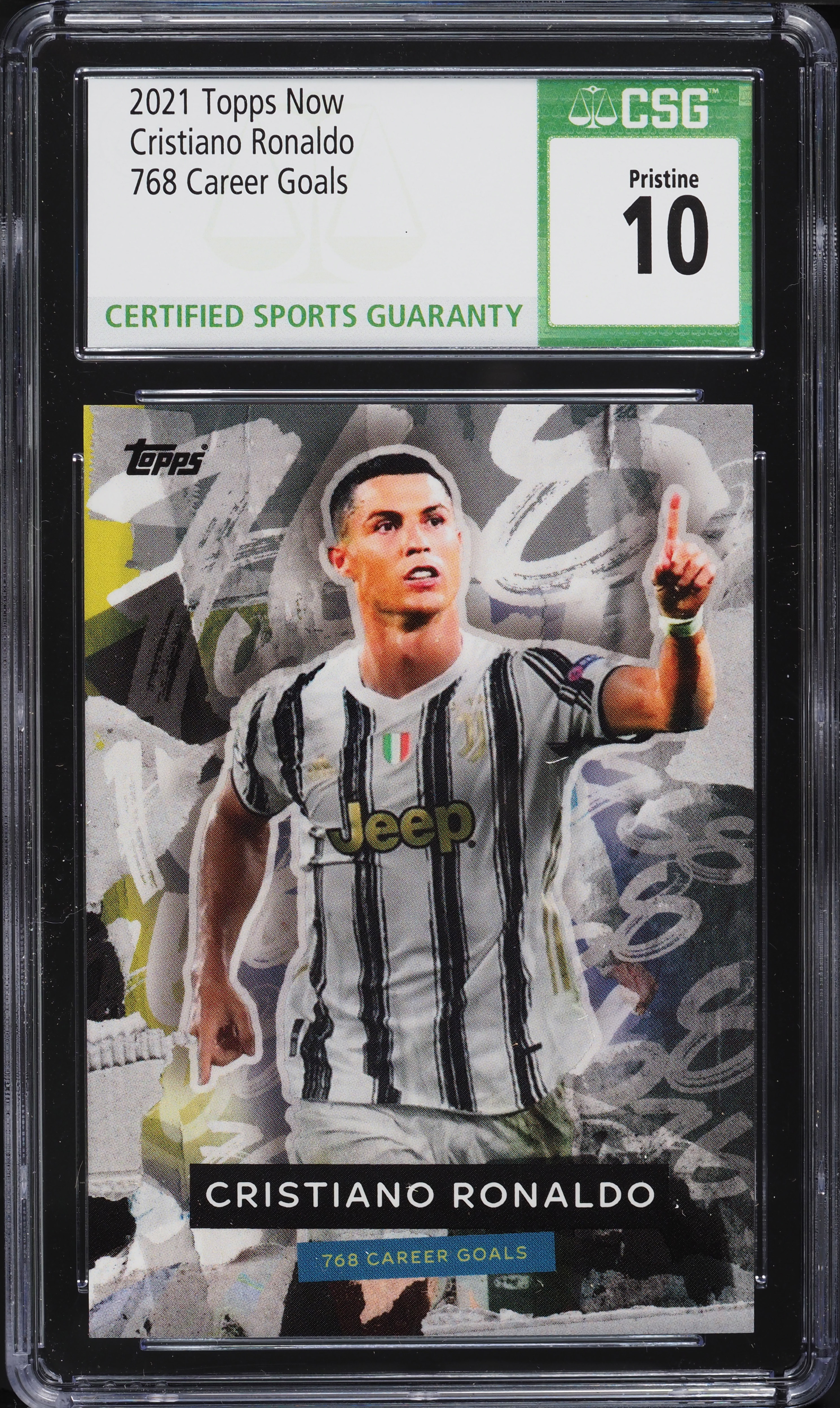 その他 PSA10 20-21 TOPPS UCL JAPAN /75 RONALDO 2021 Topps Now UEFA Champions League Cristiano Ronaldo CSG 10