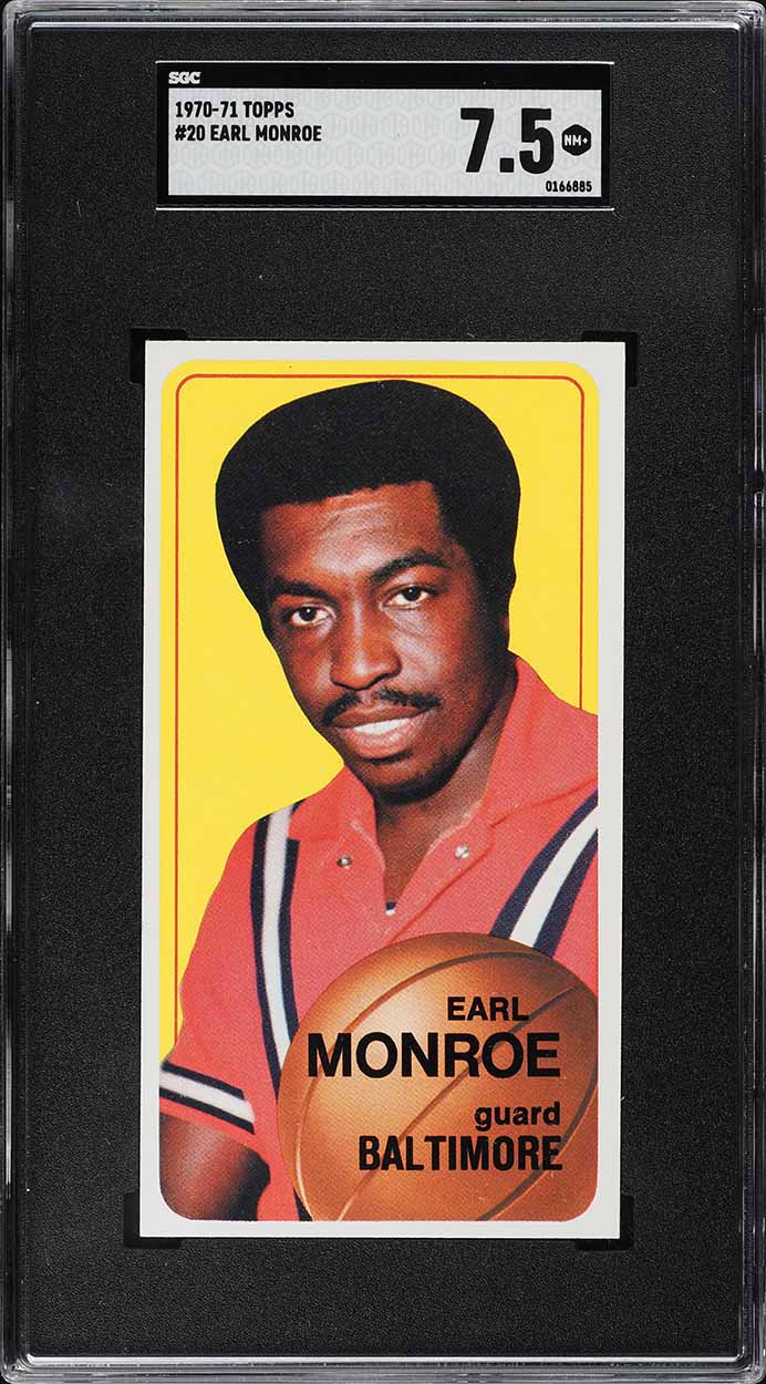1970 Topps Basketball Earl Monroe #20 SGC 7.5 NRMT+