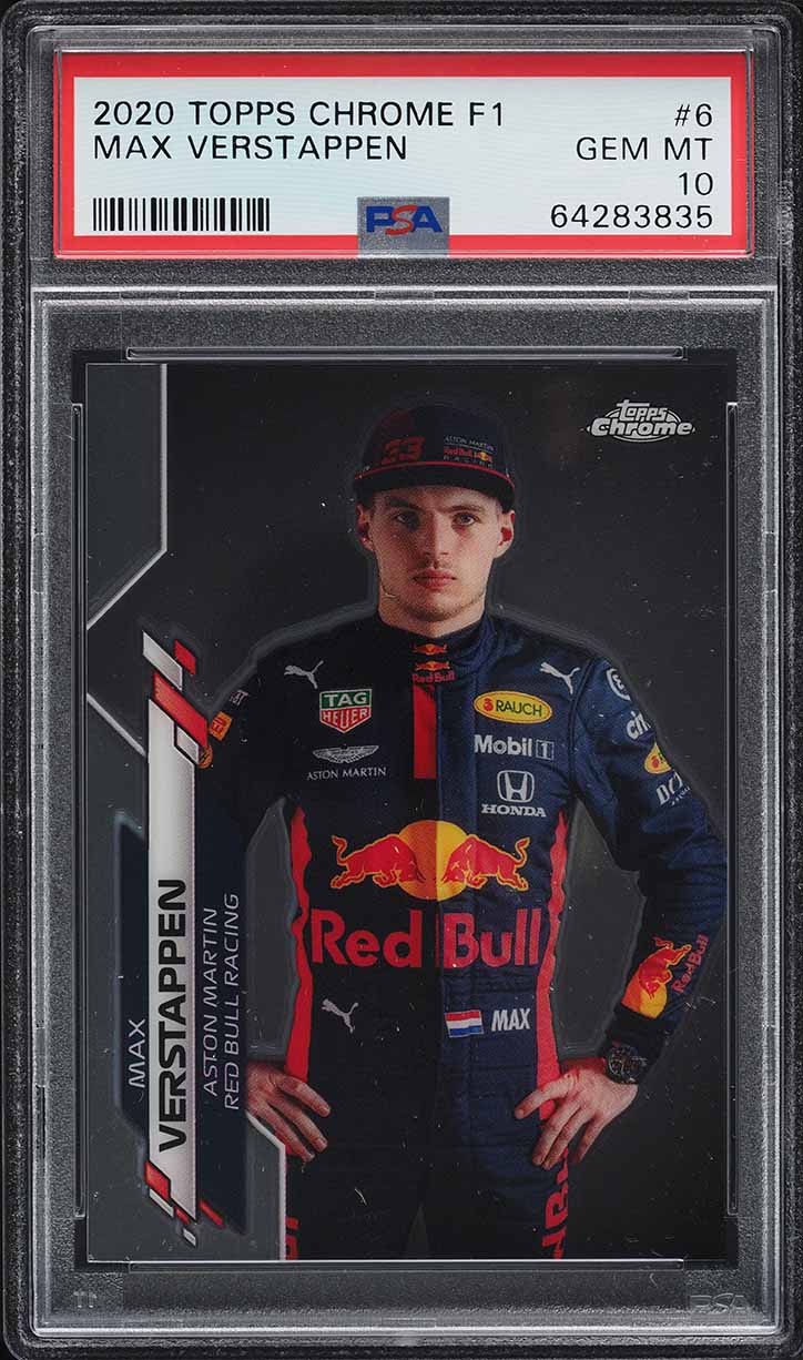 2020 Topps Chrome Formula 1 F1 Max Verstappen #6 PSA 10 GEM MINT