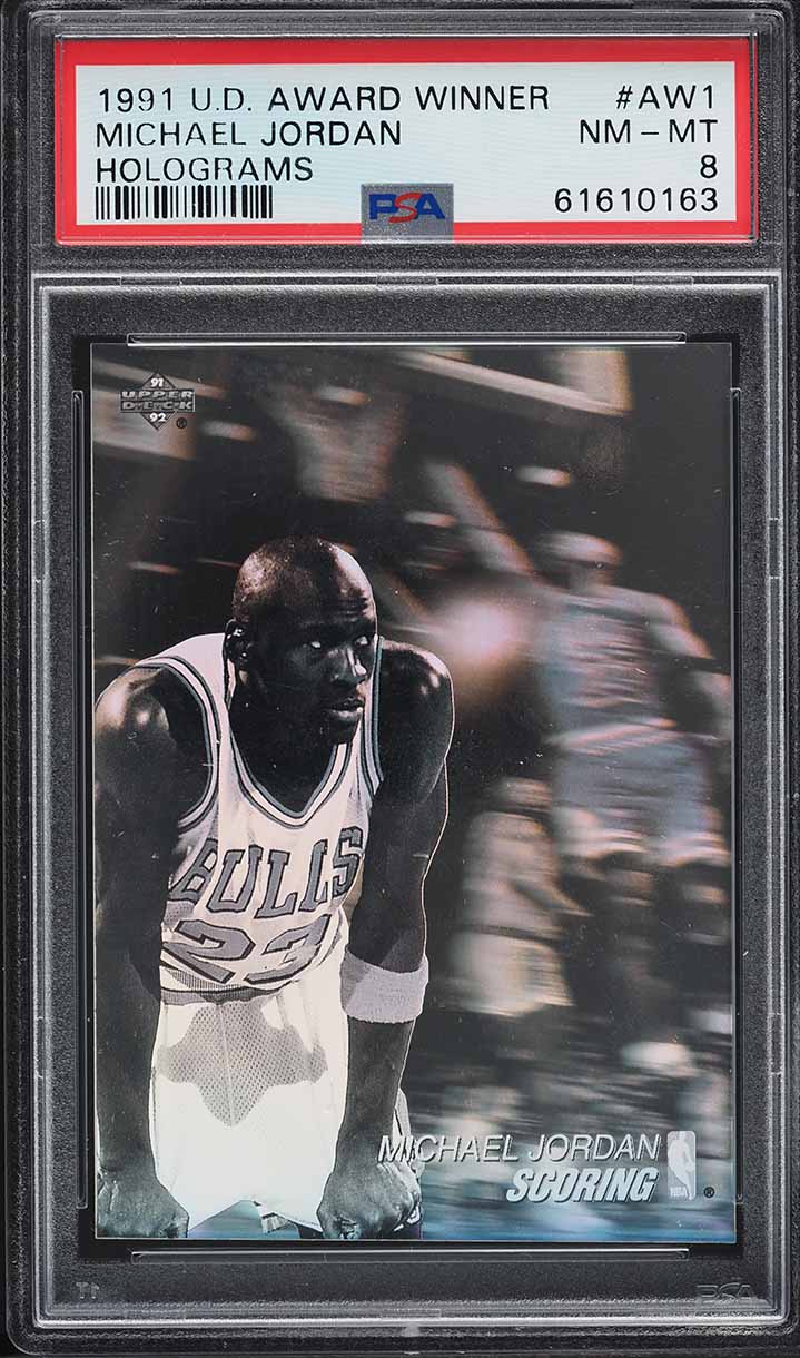 1991 Upper Deck Award Winner Holograms Michael Jordan #AW1 PSA 8 NM-MT