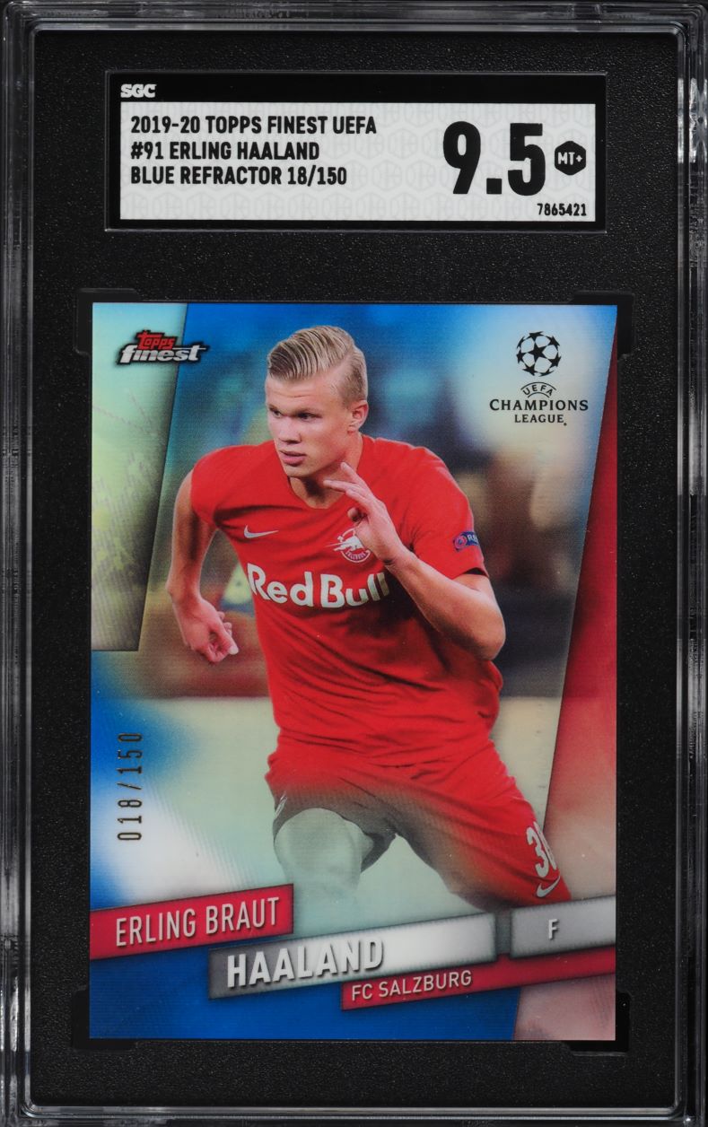 2019 Topps Now UEFA Champions League Erling Haaland ROOKIE #34 PSA