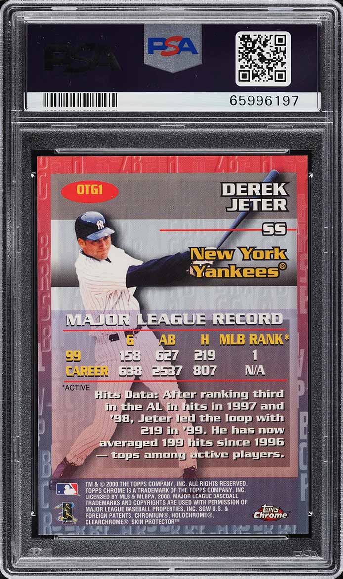 2000 Topps Chrome Own The Game Derek Jeter #OTG1 PSA 10 GEM MINT