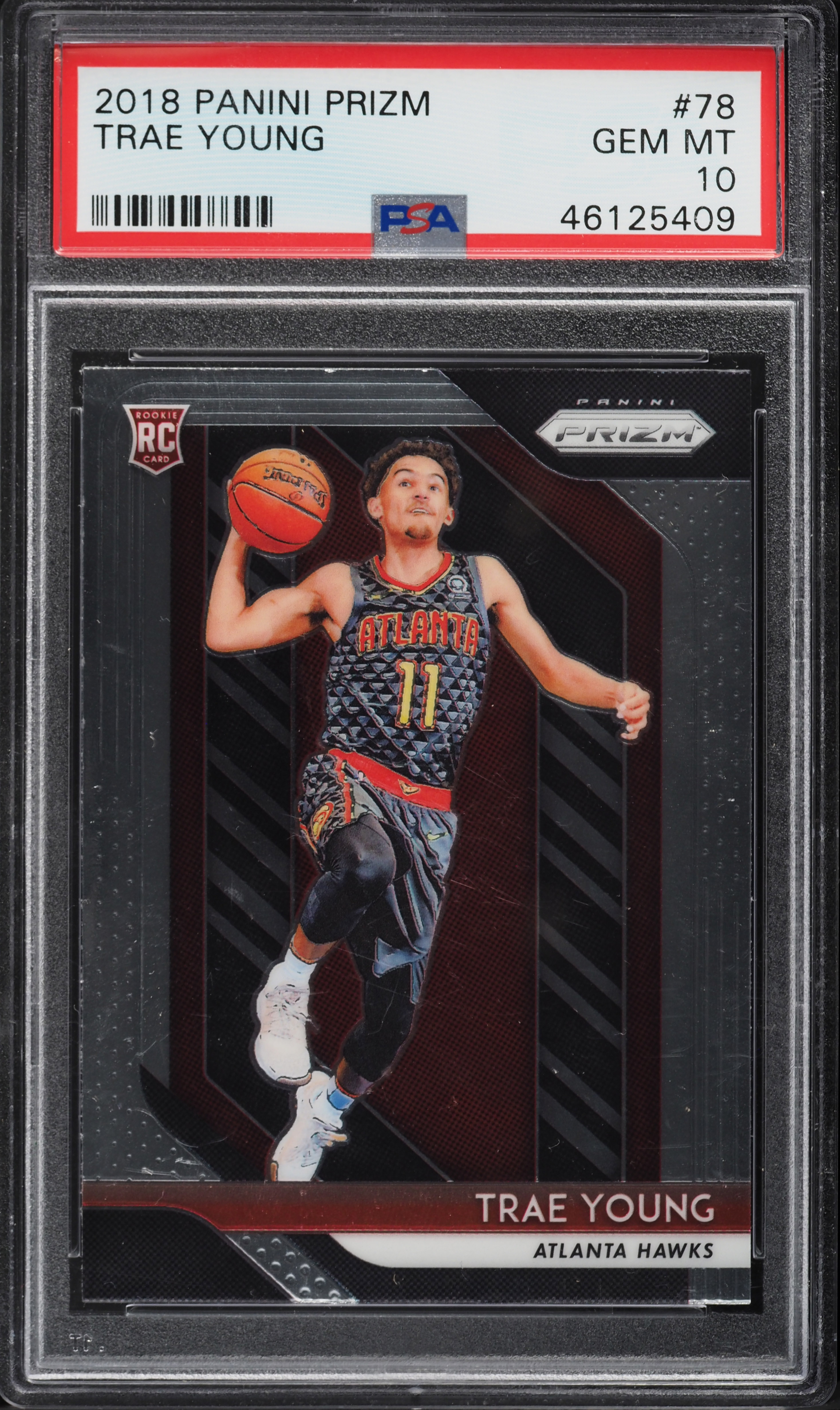 2018 Panini Prizm Trae Young ROOKIE #78 PSA 10 GEM MINT on