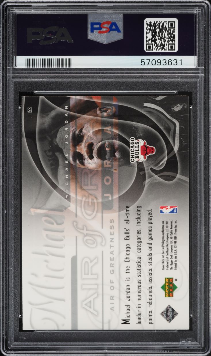 1999 Upper Deck Basketball Michael Jordan #153 PSA 9 MINT