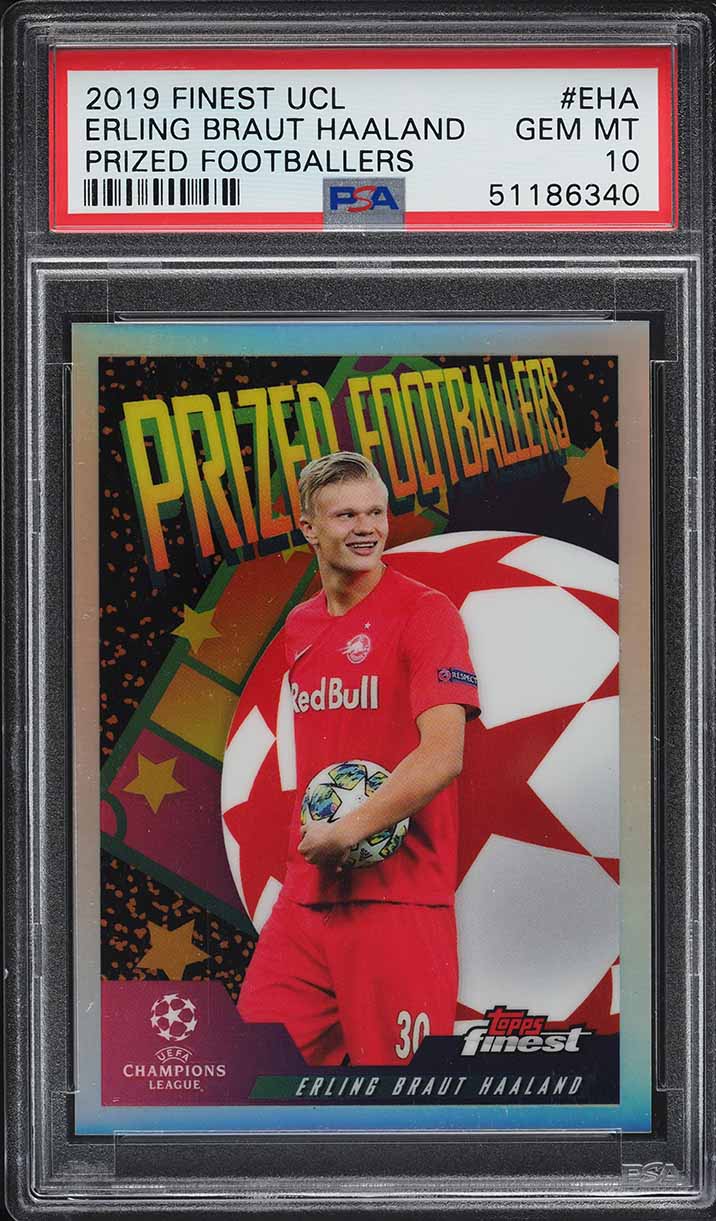 2019 Finest UEFA Prized Footballers Erling Haaland ROOKIE #PFEHA 2019 Finest UEFA Prized Footballers Erling Haaland ROOKIE #PFEHA