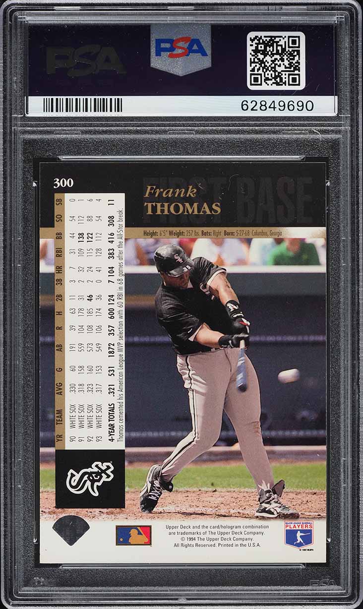1994 Upper Deck Frank Thomas #300 PSA 9 MINT