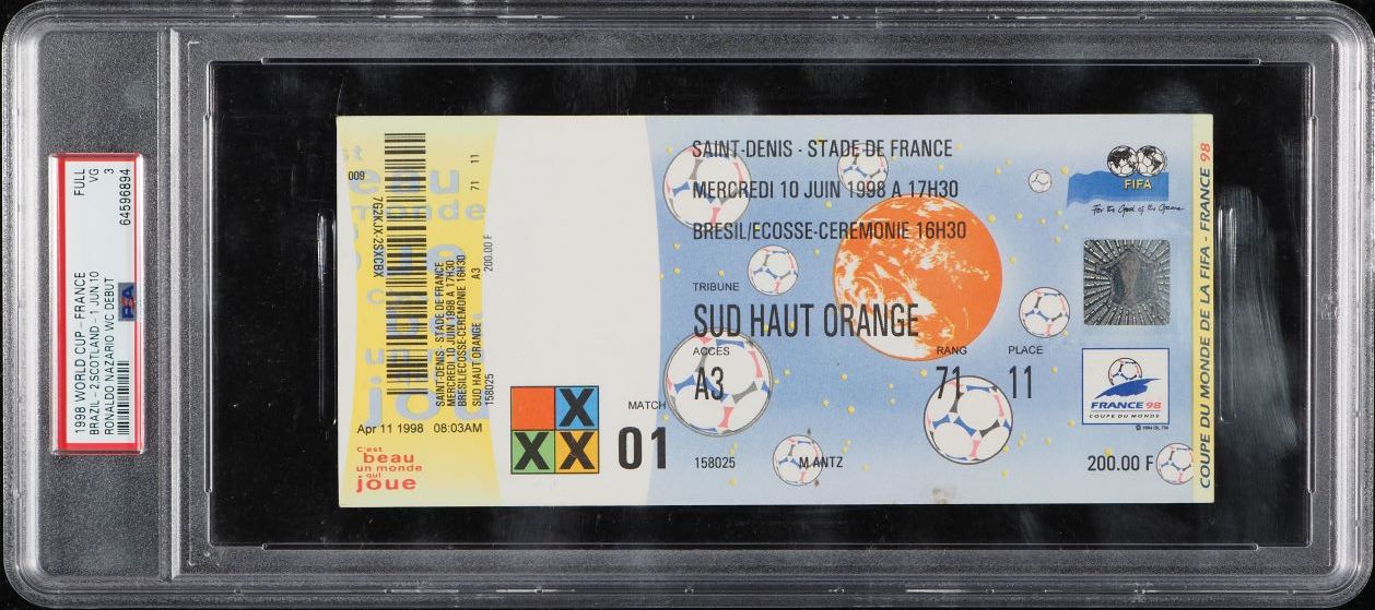 Ticket Italie Autriche Coupe Du Monde 1998 France - Match N°33 - Original Vintage