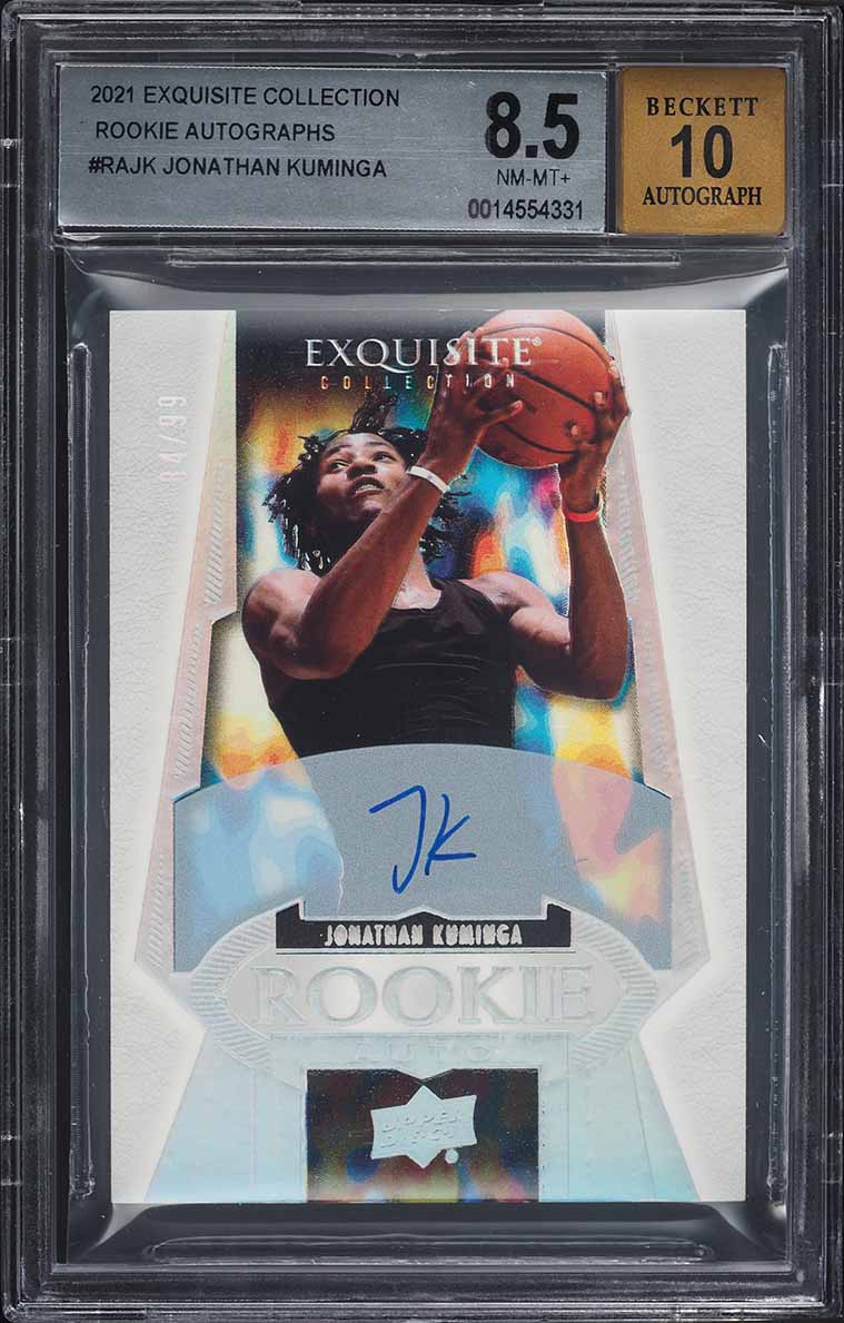 2021 Exquisite Collection Jonathan Kuminga ROOKIE AUTO /99 #RAJK