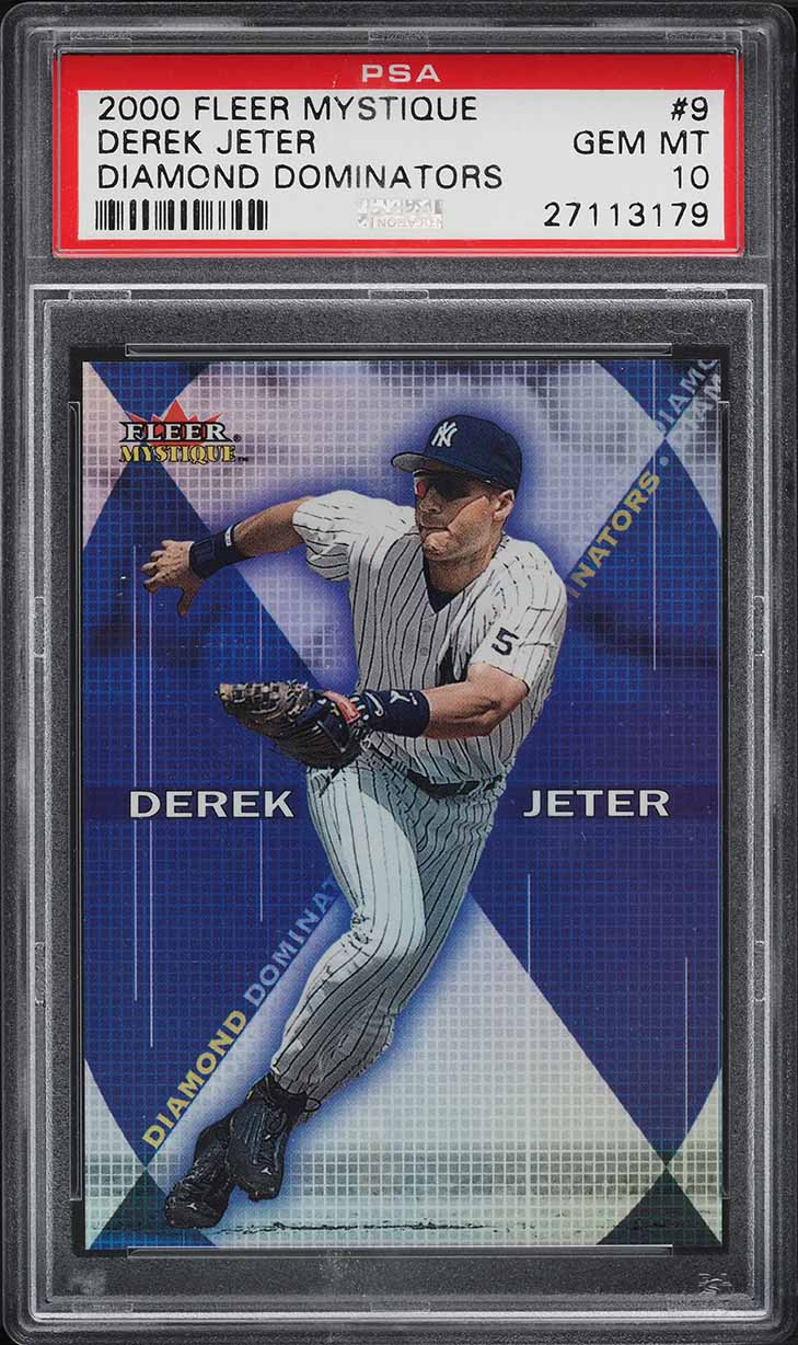 2000 Fleer Mystique Diamond Dominators Derek Jeter #9 PSA 10 GEM MINT