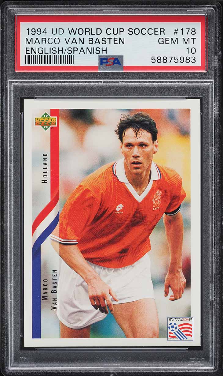 1994 Upper Deck World Cup English Spanish Marco Van Basten #178