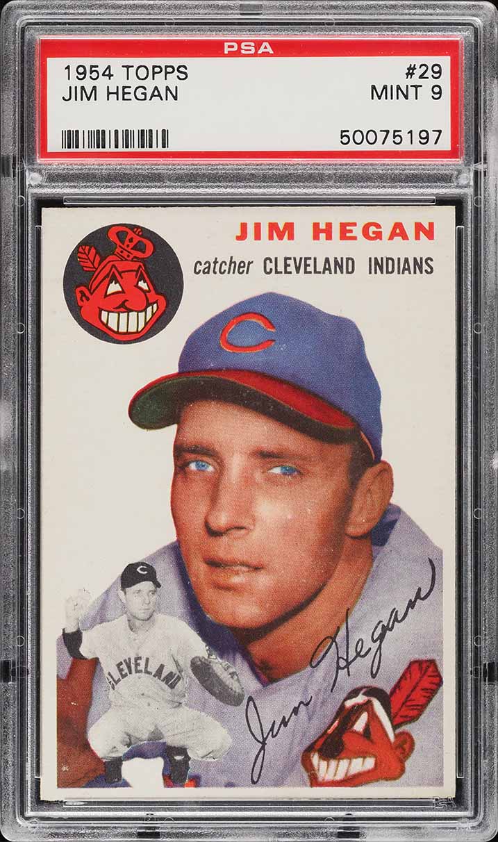 1954 Topps Jim Hegan #29 PSA 9 MINT