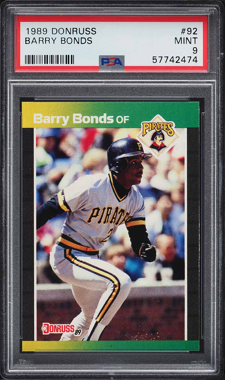 1989 Donruss Barry Bonds #92 PSA 9 MINT