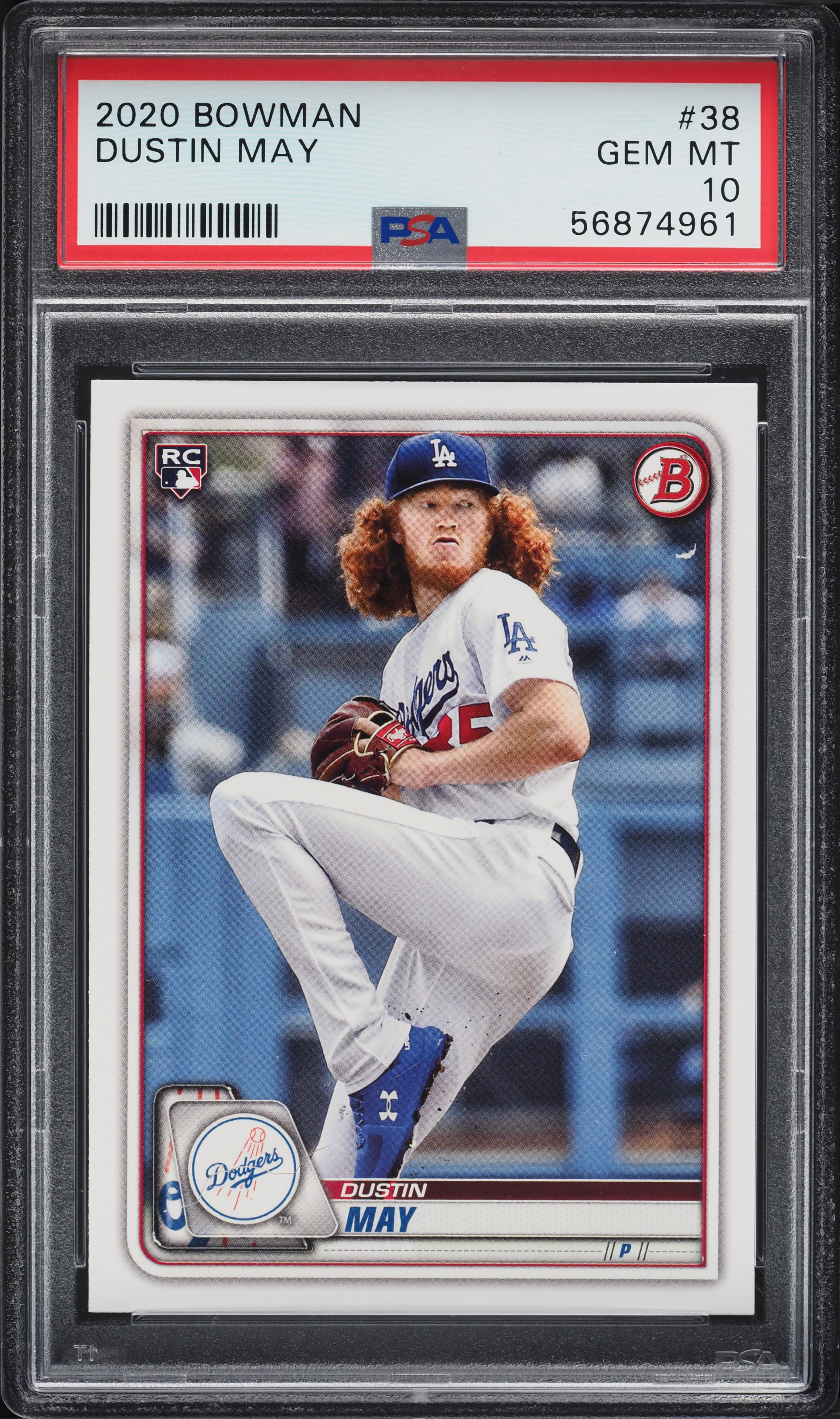 2020 Bowman Dustin May ROOKIE #38 PSA 10 GEM MINT on Fanatics Collect