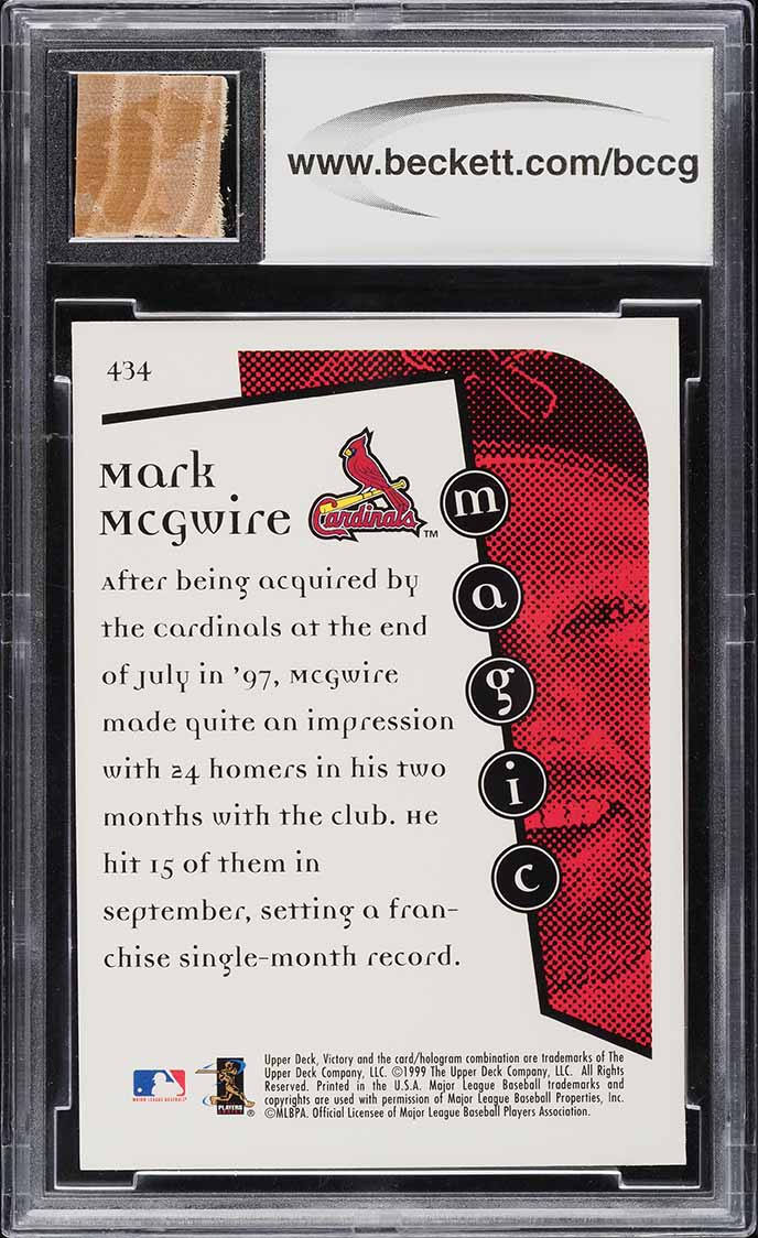 mark mcgwire holographic card Amazon.com: 1991 Upper Deck Baseball 1991 Hologram #656 Mark McGwire  Oakland Athletics AS Official MLB Trading Card From The UD Company :  Collectibles & Fine Art