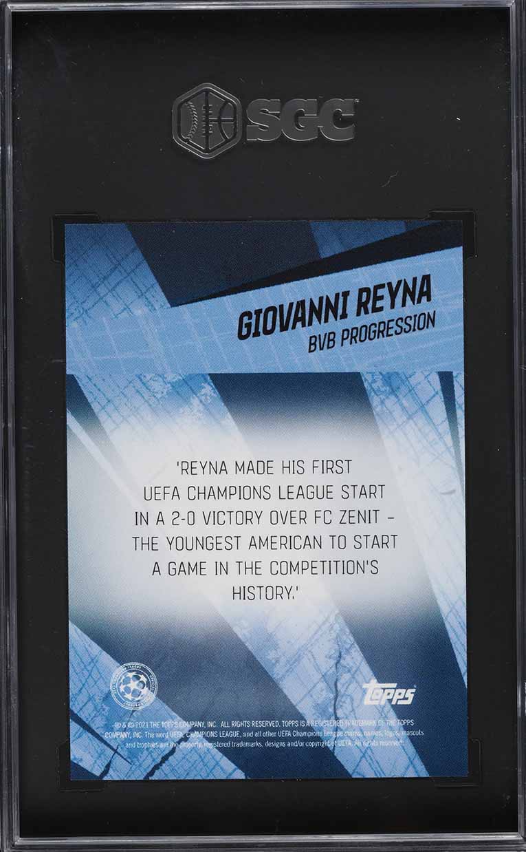 2021 Topps American Dream BVB Progression Blue Giovanni Reyna /49