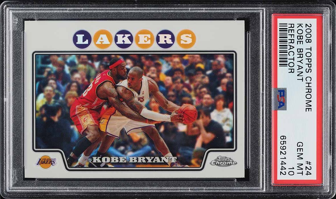2001 Topps Chrome Fast & Furious Refractor Kobe Bryant #FF06 PSA 9