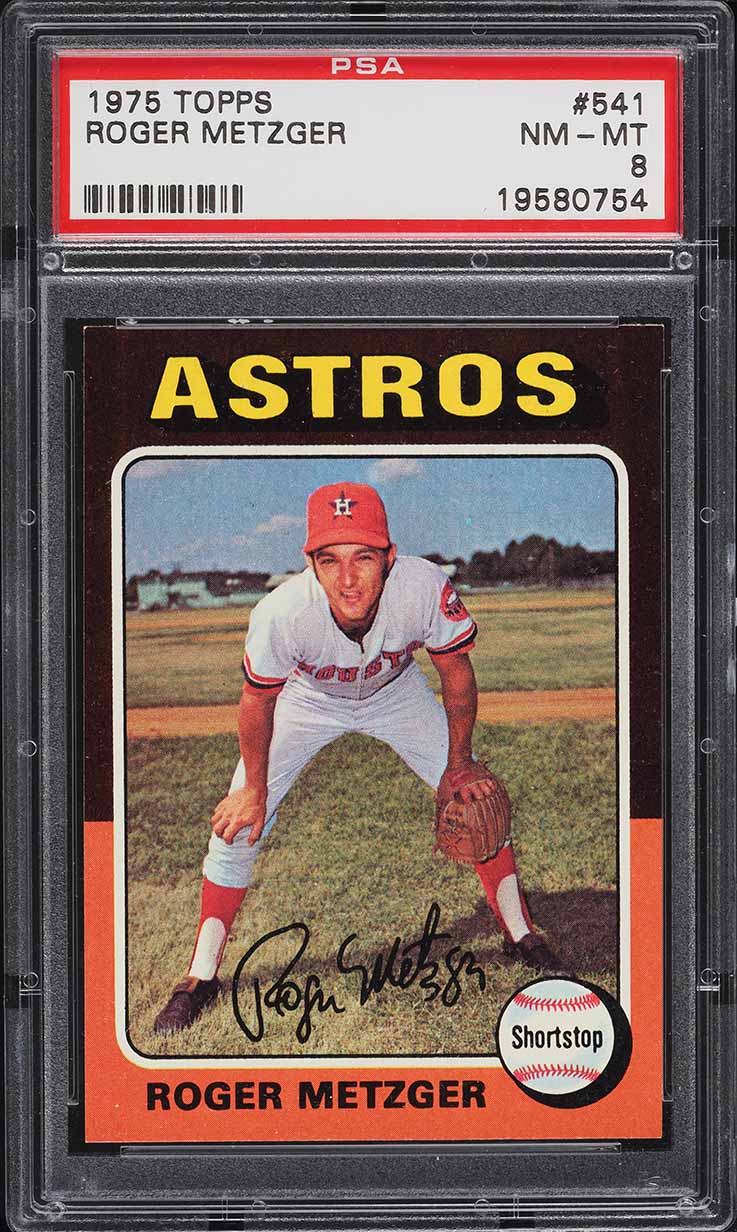 1975 Topps Roger Metzger #541 PSA 8 NM-MT