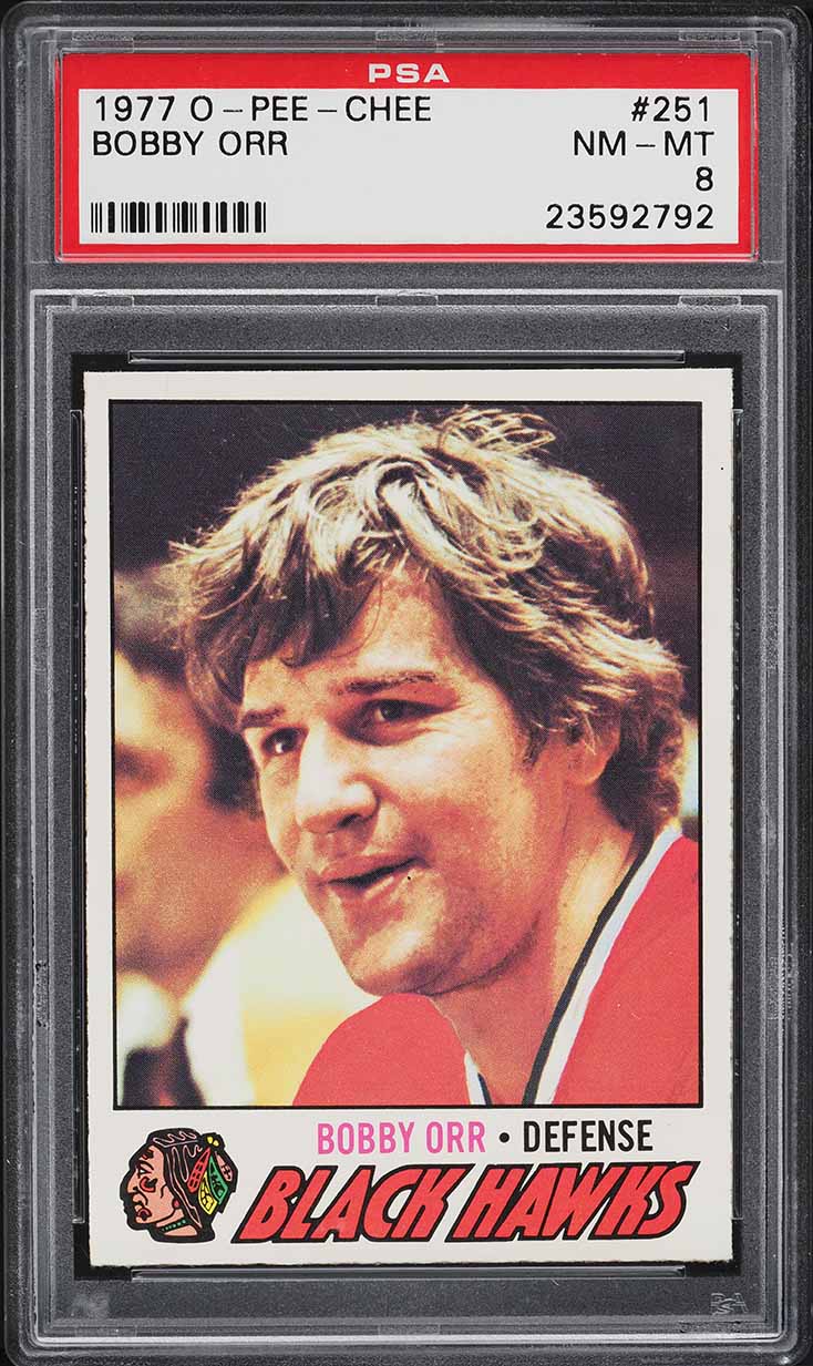 1977 O-Pee-Chee Hockey Bobby Orr #251 PSA 8 NM-MT