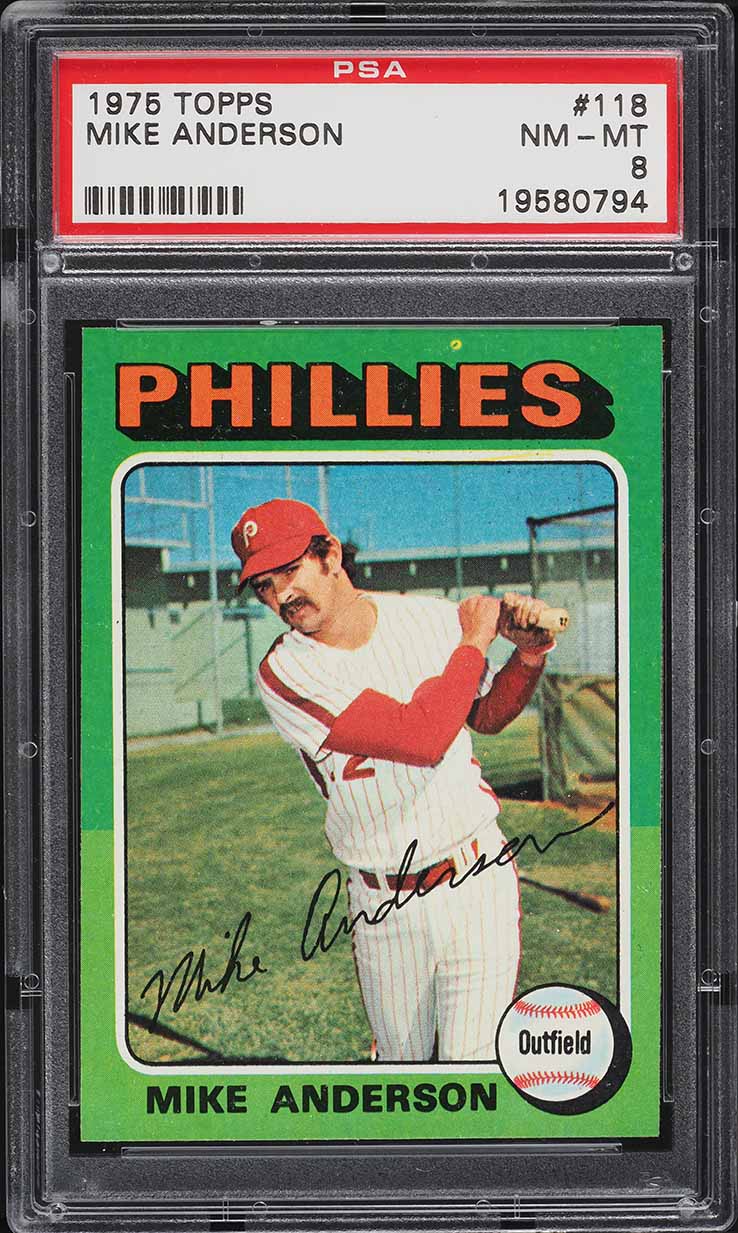 1975 Topps Mike Anderson #118 PSA 8 NM-MT