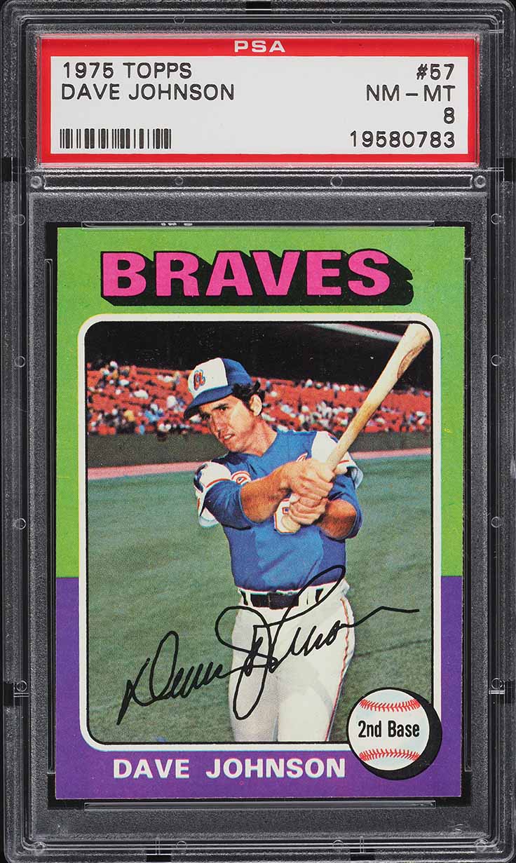 1975 Topps Dave Johnson #57 PSA 8 NM-MT