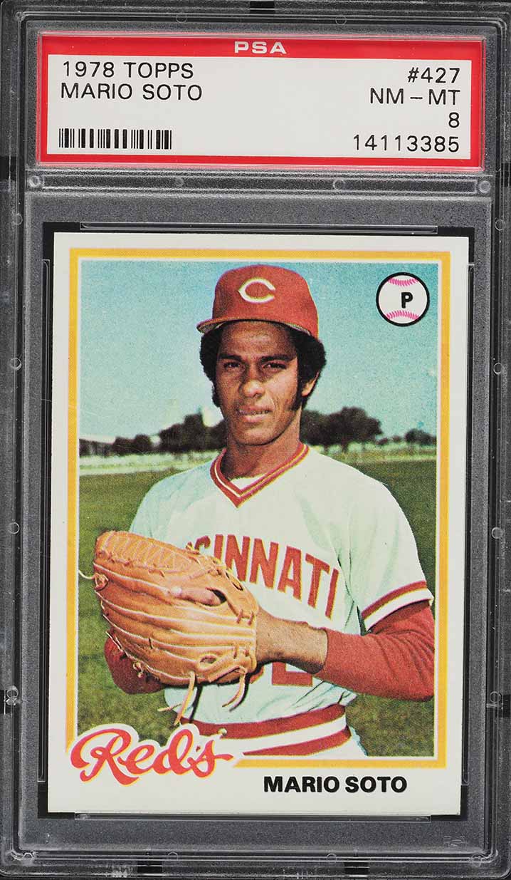 1978 Topps Mario Soto #427 PSA 8 NM-MT