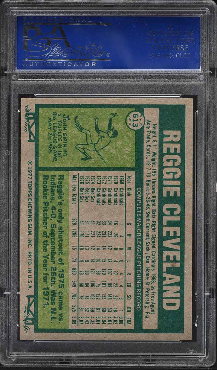 1977 Topps Reggie Cleveland #613 PSA 10 GEM MINT