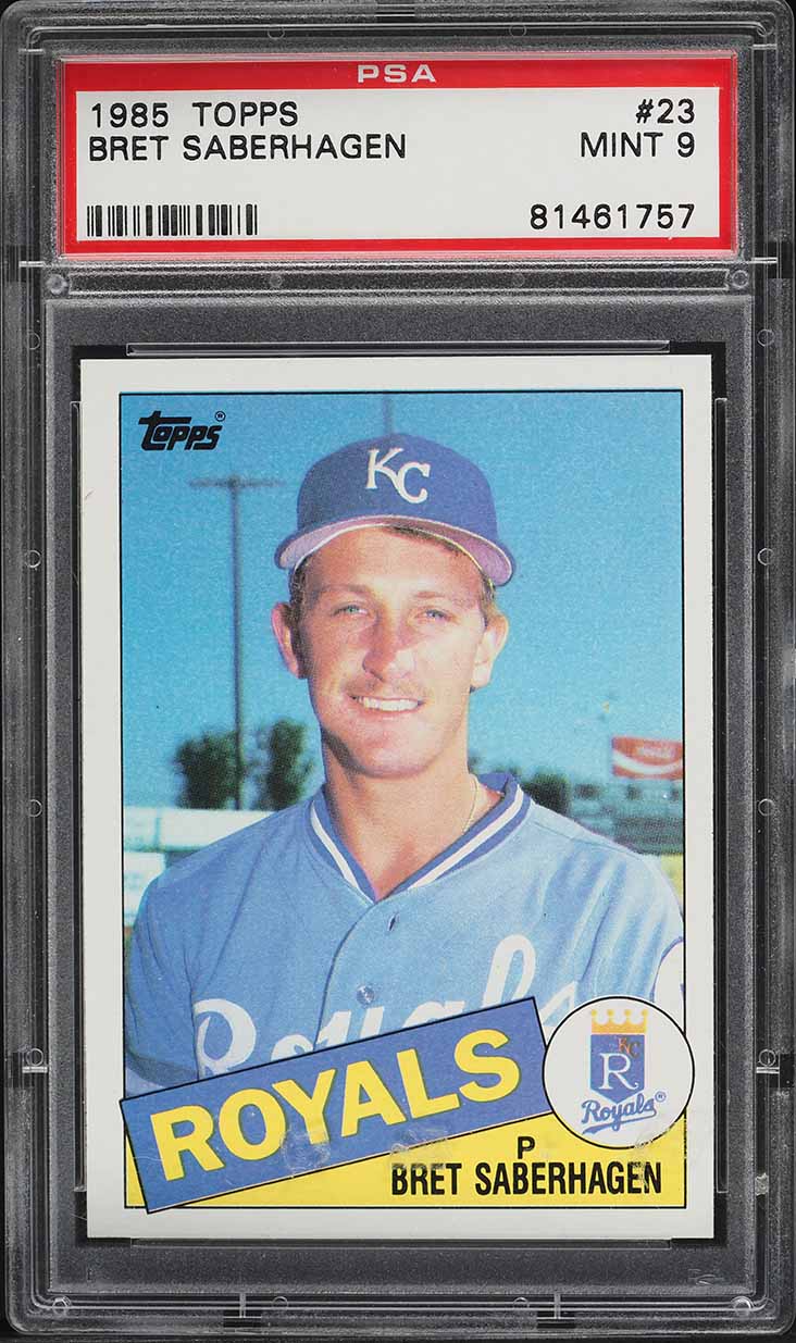 1985 Topps Bret Saberhagen ROOKIE #23 PSA 9 MINT